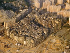 Ciudad Amurallada de Kowloon en los años 80